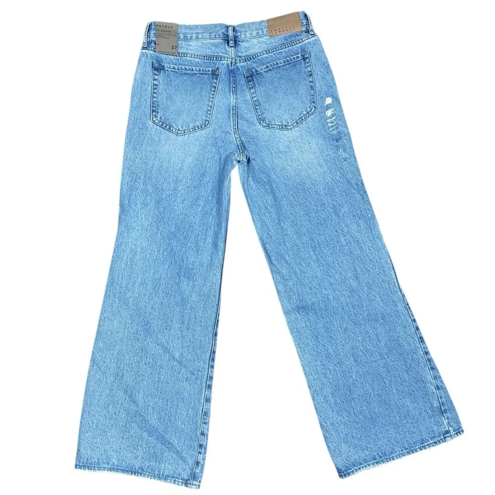NEW Pacsun Low Rise Super Baggy Jeans 27 Wide Leg Relaxed Streetwear Skater - Picture 3 of 15
